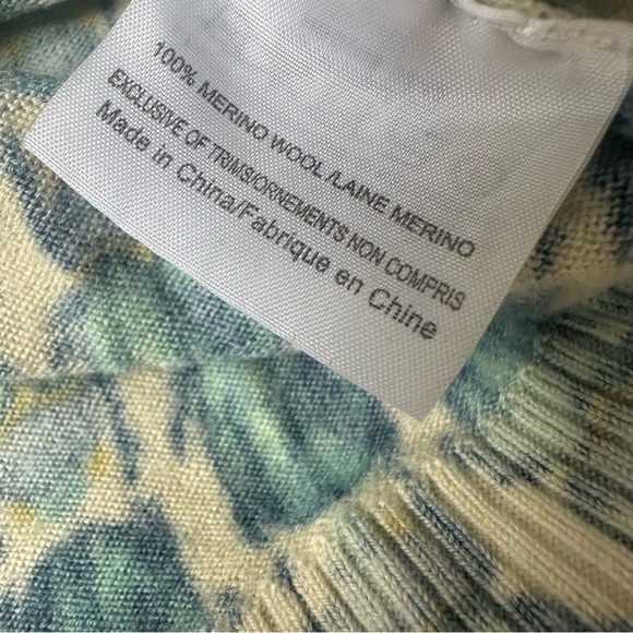 Tory Burch Beetle Scarab Bugs Merino Wool Cardigan Sz Small - Picture 7 of 13